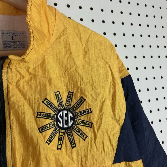 SEC South Eastern Conference‎ Vintage Windbreaker Large Russell Athletic 90s - Picture 3 of 7